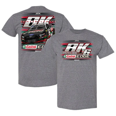 Rfk Racing Heather Gray Brad Keselowski Castrol Edge Car T-shirt
