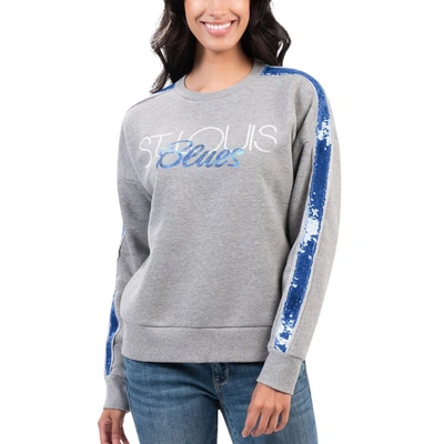 G-iii 4her By Carl Banks Gray St. Louis Blues Penalty Box Pullover Sweatshirt