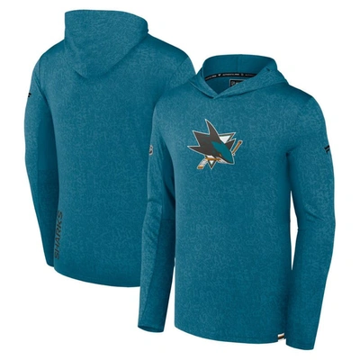 Fanatics Branded  Teal San Jose Sharks Authentic Pro Lightweight Pullover Hoodie