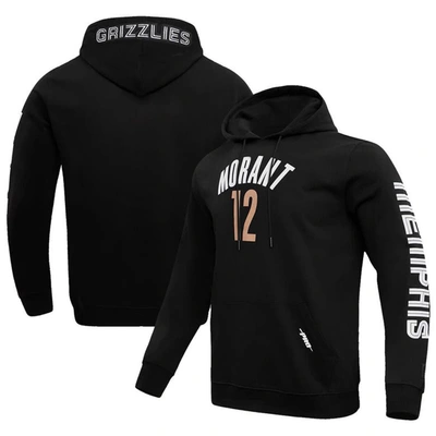 Pro Standard Ja Morant Black Memphis Grizzlies 2023/24 City Edition Name & Number Pullover Hoodie