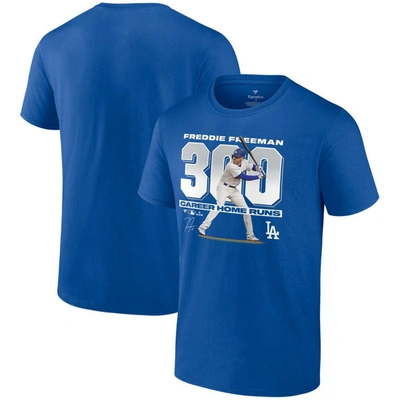 Fanatics Branded Freddie Freeman Royal Los Angeles Dodgers 300 Career Home Runs T-shirt