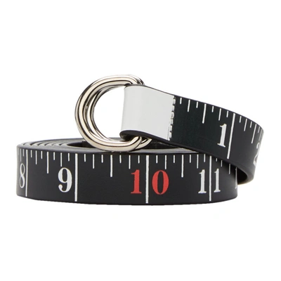 Maison Margiela Measuring Tape Belt In H1137 Wh/bk