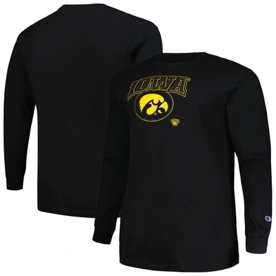 Profile Black Iowa Hawkeyes Big & Tall Pop Long Sleeve T-shirt