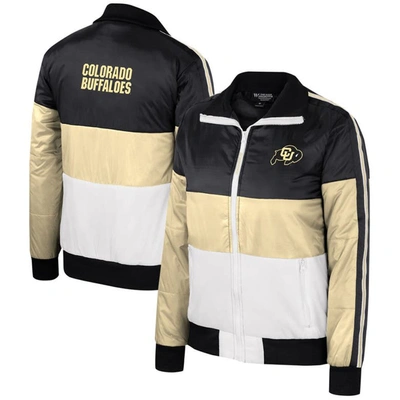 The Wild Collective Gold Colorado Buffaloes Color-block Puffer Full-zip Jacket