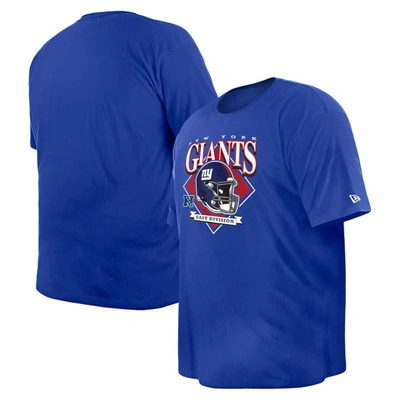 New Era Royal New York Giants Big & Tall Helmet T-shirt