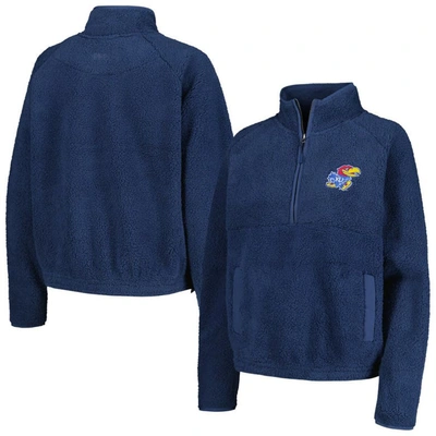 Boxercraft Blue Kansas Jayhawks Everest Half-zip Top