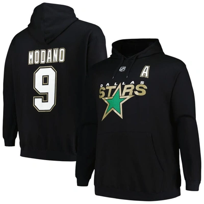 Profile Mitchell & Ness Mike Modano Black Dallas Stars Name & Number Pullover Hoodie