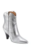 Marc Fisher Ltd Carissa Western Bootie In Silver