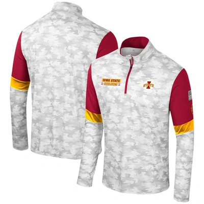 Colosseum Camo Iowa State Cyclones Oht Military Appreciation Tomahawk Quarter-zip Windshirt