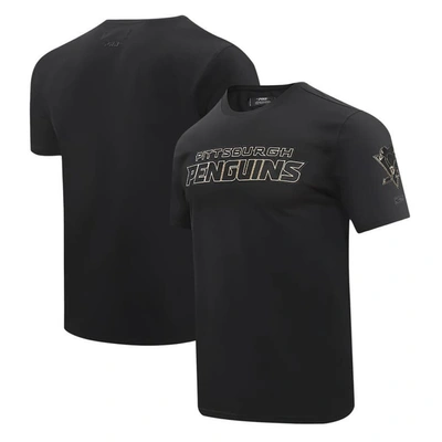 Pro Standard Black Pittsburgh Penguins Wordmark T-shirt