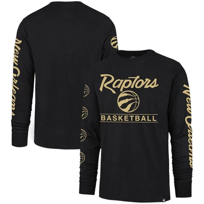 47 ' Black Toronto Raptors 2023/24 City Edition Triplet Franklin Long Sleeve T-shirt