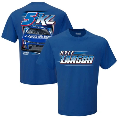 Hendrick Motorsports Team Collection Royal Kyle Larson Hendrickscars.com Dominator T-shirt