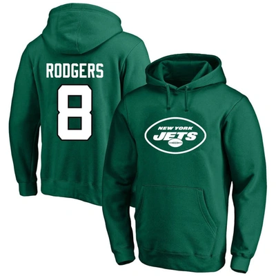 Fanatics Men's  Aaron Rodgers Green New York Jets Big And Tall Fleece Name And Number Pullover Hoodie