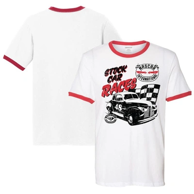 E2 Apparel White Nascar Stock Car T-shirt