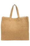 Btb Los Angeles Hola Beaches Straw Tote In Sand/ Light Pink