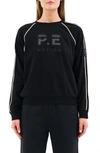 P.e Nation Crossman Organic Cotton French Terry Sweatshirt In Black