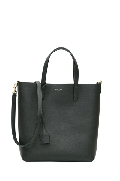 Saint Laurent Toy North/south Shopping Bag In Verde
