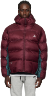 Nike Acg Therma-fit Water Repellent Insulated Packable Puffer Jacket In Red