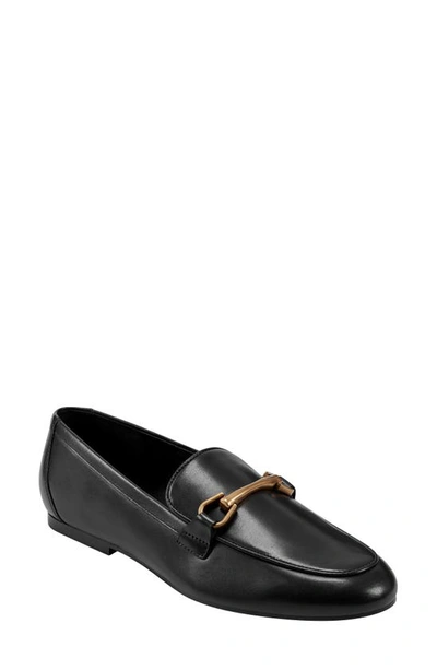 Marc Fisher Ltd Bleek Loafer In Black Leather