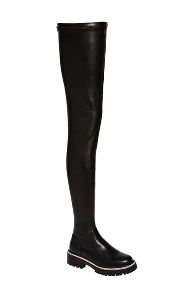 Azalea Wang New Rules Thigh High Boot In Black