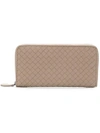 Bottega Veneta Woven Wallet In Limestone