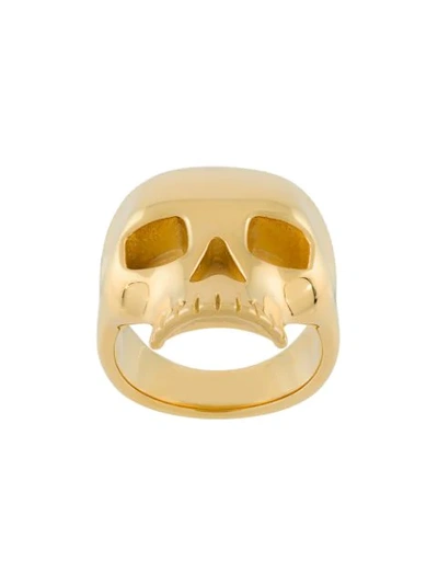 Northskull Skull-shaped Ring In Metallic