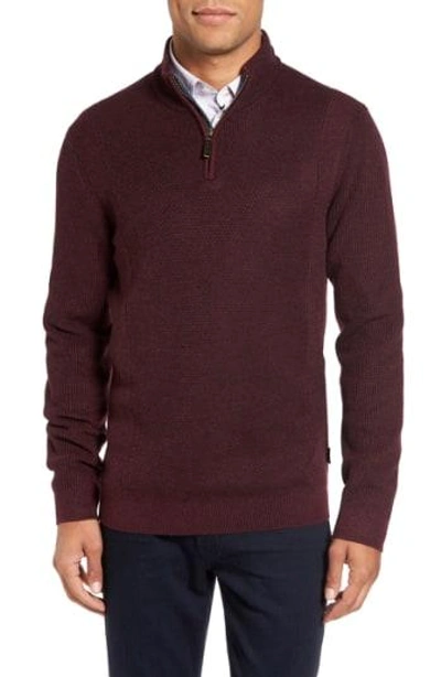 Ted Baker 'pinball' Modern Trim Fit Sweater In Purple