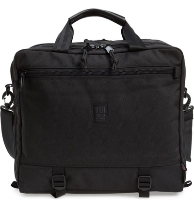 Topo Designs '3-day' Briefcase - Black In Ballistic Black