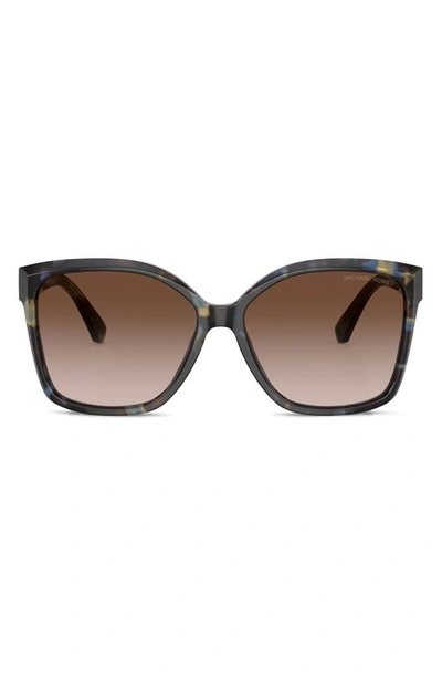 Michael Kors Malia 58mm Square Sunglasses In Brown Gradient