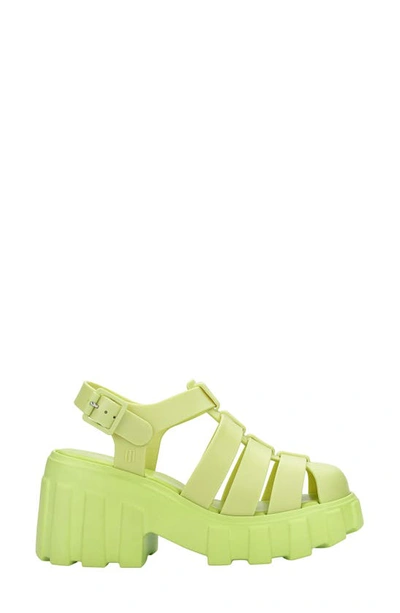 Melissa Megan Platform Fisherman Sandal In Yellow