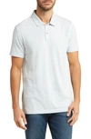 14th & Union Cotton Modal Polo In Blue Skyway Heather