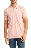14th & Union Cotton Modal Polo In Coral Reef Heather