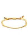 Gorjana Power Gemstone Beaded Bracelet In Citrine/ Gold