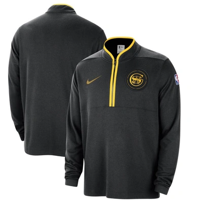 Nike Men's  Black Golden State Warriors 2023/24 City Edition Authentic Coaches Half-zip Jacket