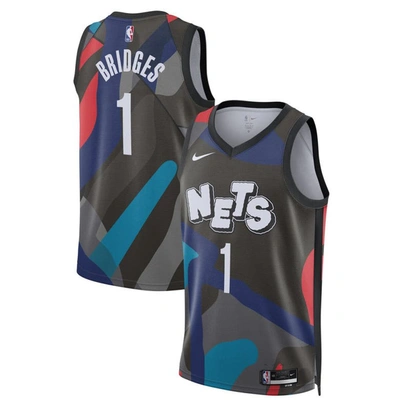 Nike Unisex  Mikal Bridges Black Brooklyn Nets 2023/24 Swingman Jersey
