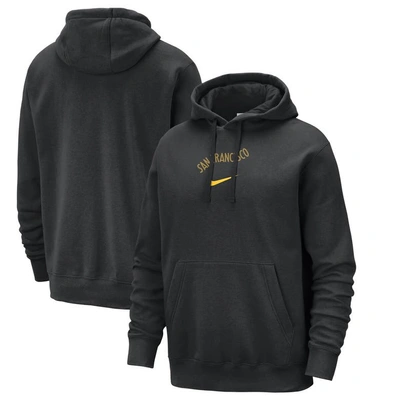 Nike Black Golden State Warriors 2023/24 City Edition Essential Club Pullover Hoodie