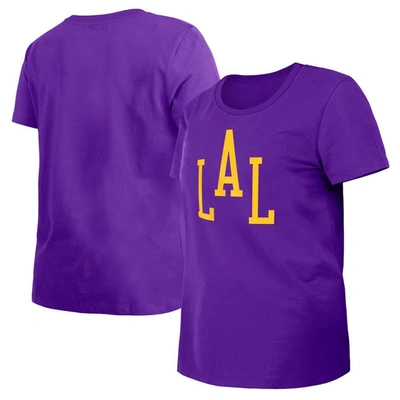 New Era Purple Los Angeles Lakers 2023/24 City Edition T-shirt