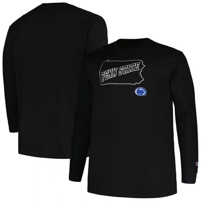 Profile Black Penn State Nittany Lions Big & Tall Pop Long Sleeve T-shirt