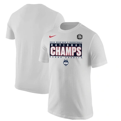 Nike Basketball National Champions Pebble T-shirt In White