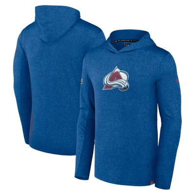 Fanatics Branded  Blue Colorado Avalanche Authentic Pro Lightweight Pullover Hoodie