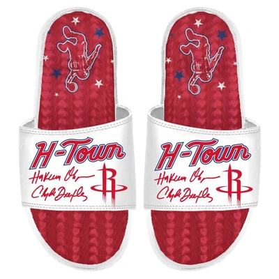 Islide White Houston Rockets 2023/24 City Edition Gel Slide Sandals