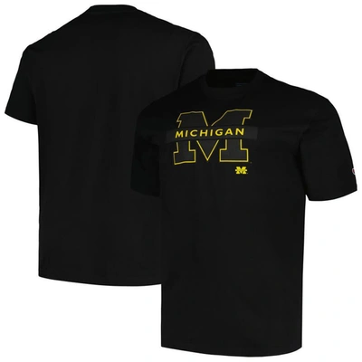 Profile Black Michigan Wolverines Big & Tall Pop T-shirt
