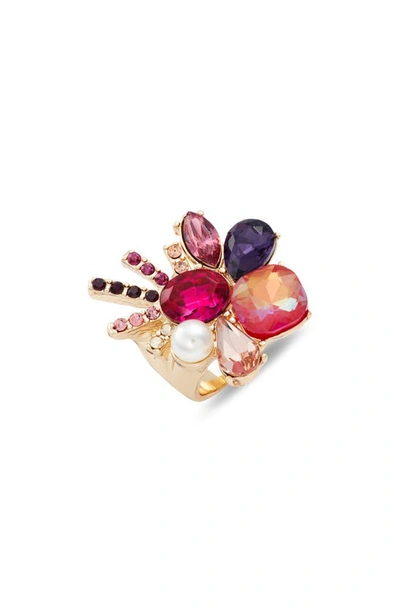 Nordstrom Cluster Ring In Pink Ombre- Gold