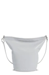 Proenza Schouler White Label Spring Leather Bucket Bag In Ash