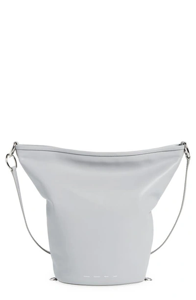 Proenza Schouler White Label Spring Leather Bucket Bag In Ash