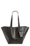 Proenza Schouler White Label Large Bedford Leather Tote In Black