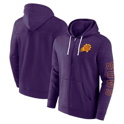 Fanatics Branded Purple Phoenix Suns Offensive Line Up Full-zip Hoodie