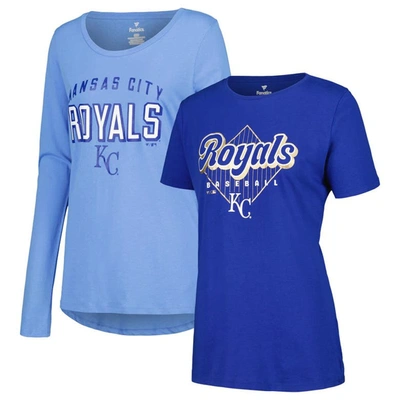 Fanatics Branded Light Blue/royal Kansas City Royals T-shirt Combo Pack