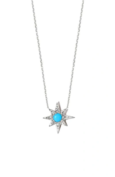 Anzie Mini Starburst Necklace In Turquoise