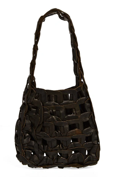 Sc103 Links Leather Shoulder Bag In Ore